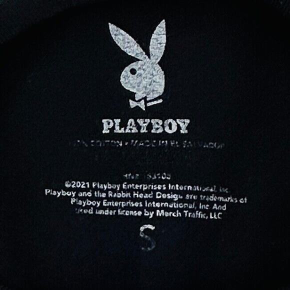 RARE Official Playboy Magazine Relaunch Black Tshirt Entertainment for All - Picture 4 of 4